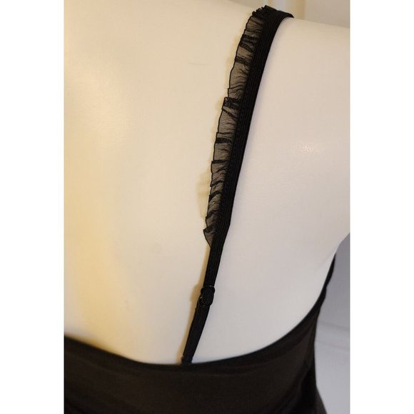 Susan Lucci Women's Sleeveless Ruffle Camisole Top Embroidered "Santa Baby" Sz L - Picture 7 of 10